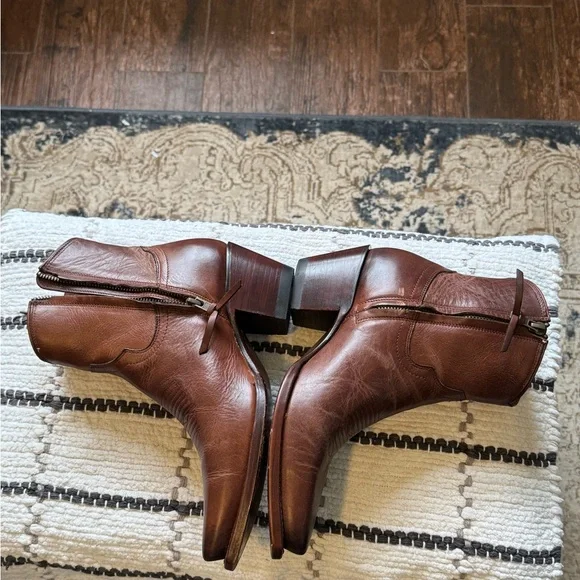 Tecovas Women's Brown Ankle Boots - Picture 5 of 7